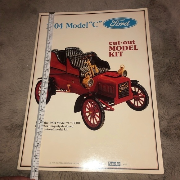 VTG 70s Ford 1904 Model C Cut Out Model Kit 1979 Canadian Heritage Products - Picture 11 of 12